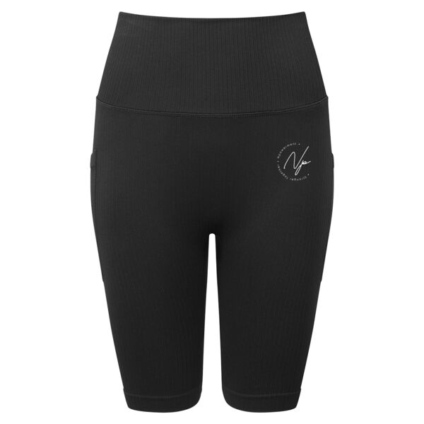 Women’s Ribbed Seamless '3D Fit' Cycle Shorts Thumbnail